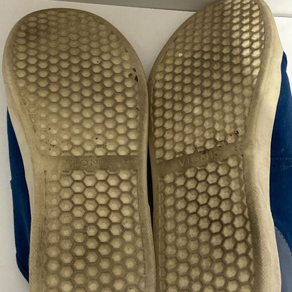 Vionic Pisces Blue Canvas Sneakers Lace Up Casual Shoes - Women's Size Size 8 - Picture 8 of 9